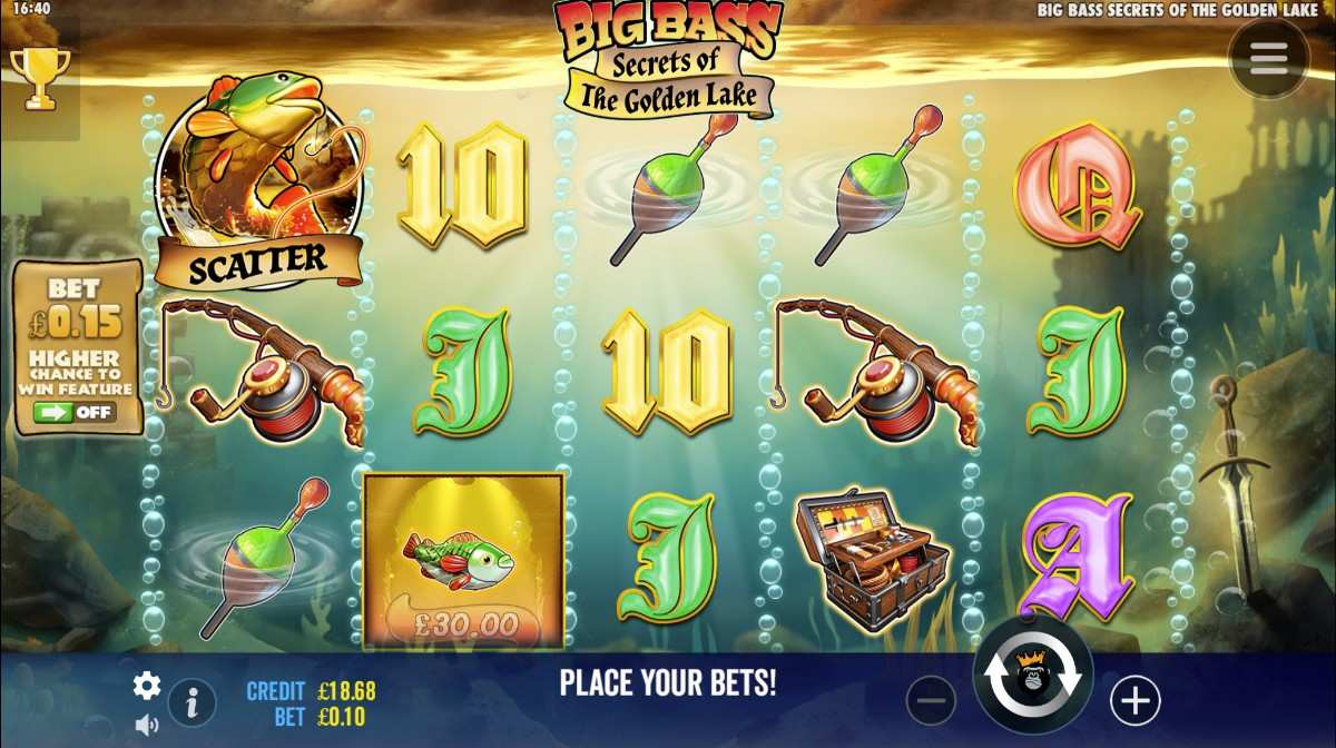 Big Bass Secrets of the Golden Lake reels