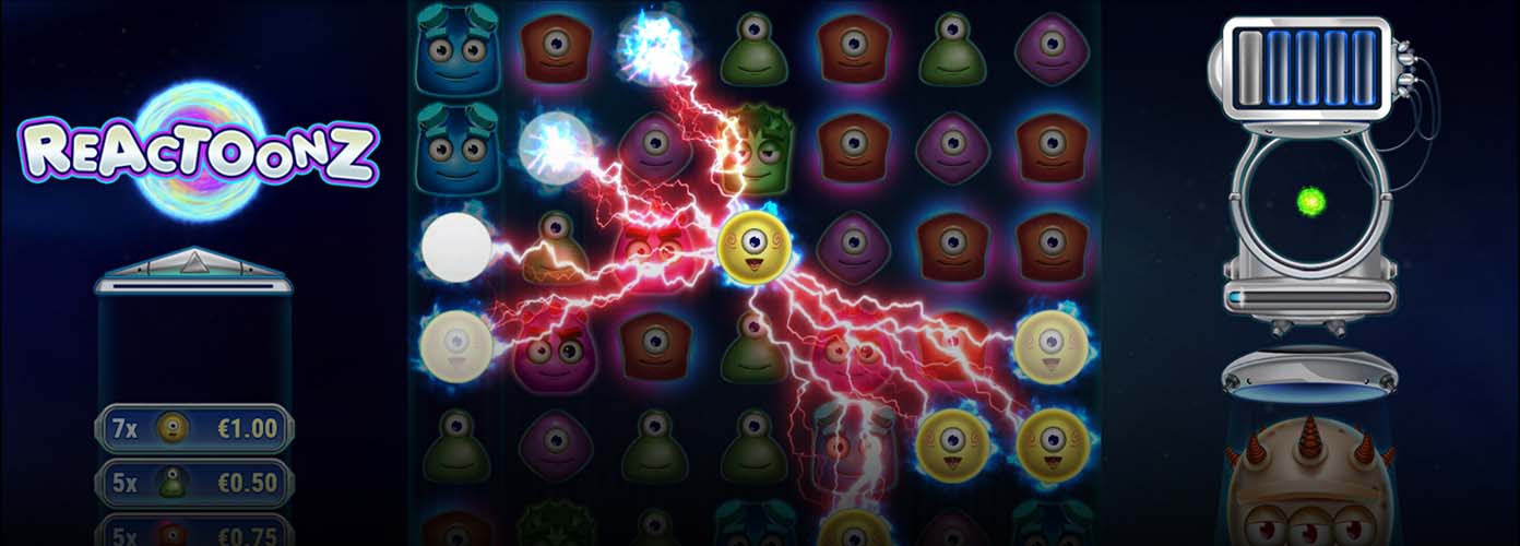Reactoonz kolikkopeli